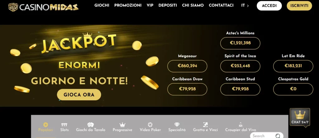 Jackpot e giochi “special” (se presenti): cosa aspettarsi